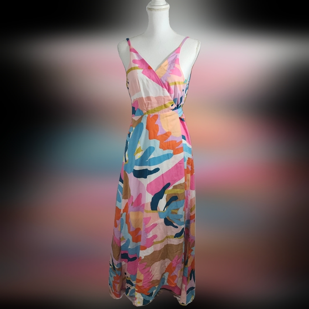 AQUA High Low Wrap Dress L NWOT - Picture 10 of 14